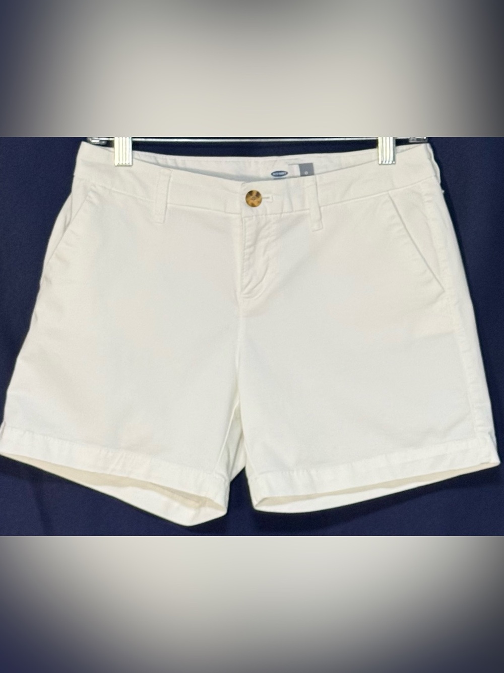 Old Navy White  Chino 5” Inseam Shorts Size 0
